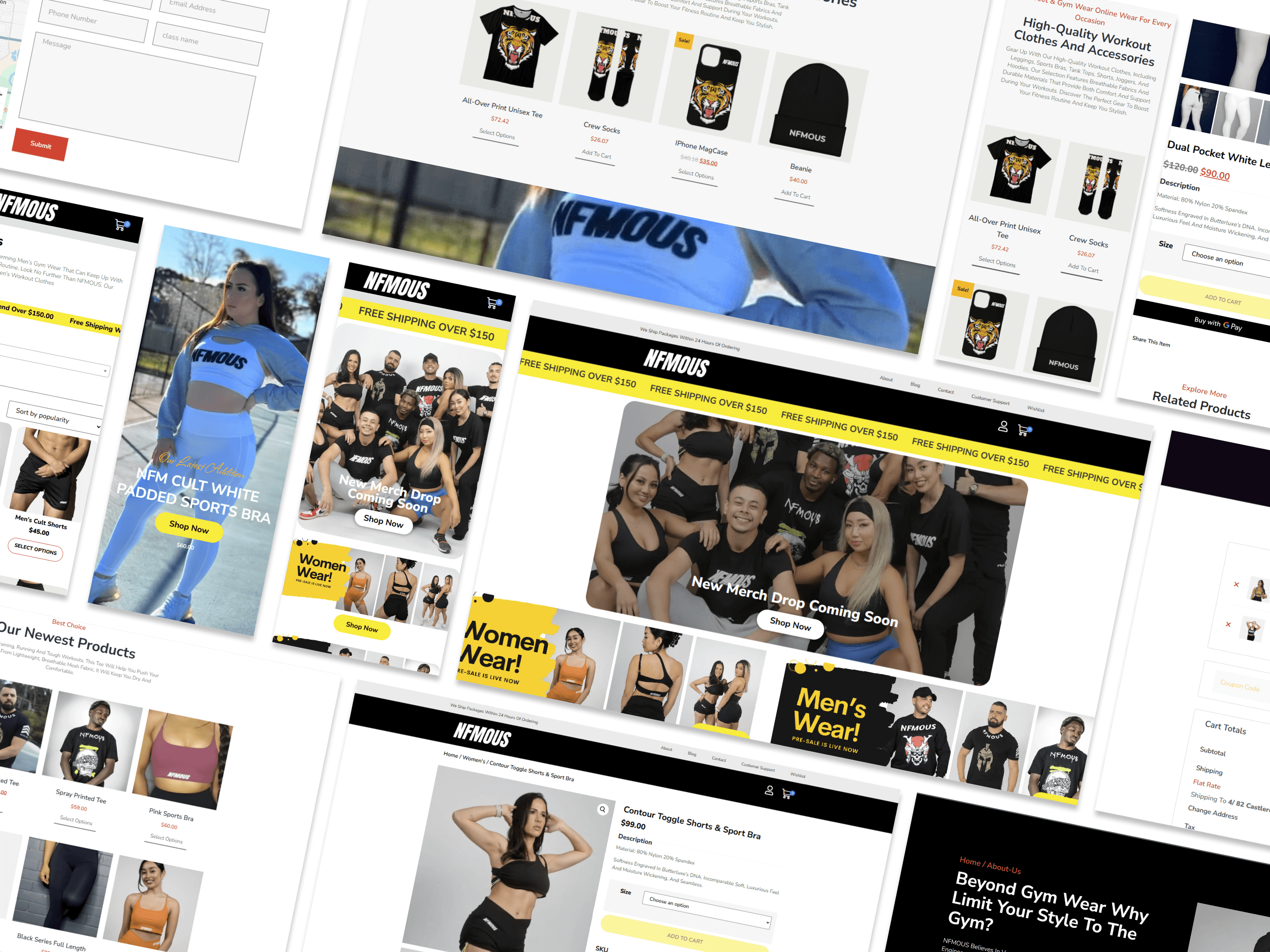 E-Commerce Website NFMOUS Showcase